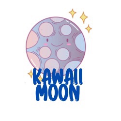 Kawaii Moon Graphics